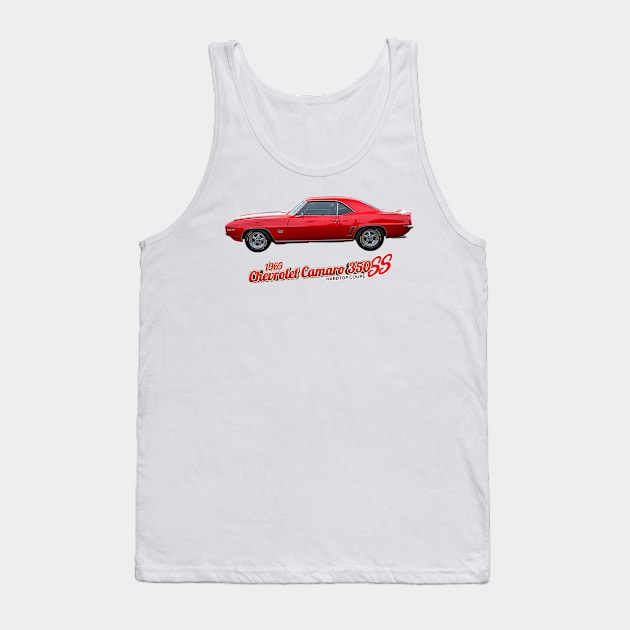 1969 Chevrolet Camaro 350 SS Hardtop Coupe Tank Top by Gestalt Imagery